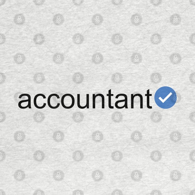 Verified Accountant (Black Text) by inotyler